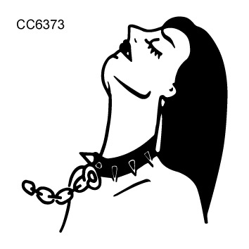 Picture of Cross-border supply waterproof dark tattoo stickers bad girl tattoo stickers fun hand-painted lines black and white tattoo