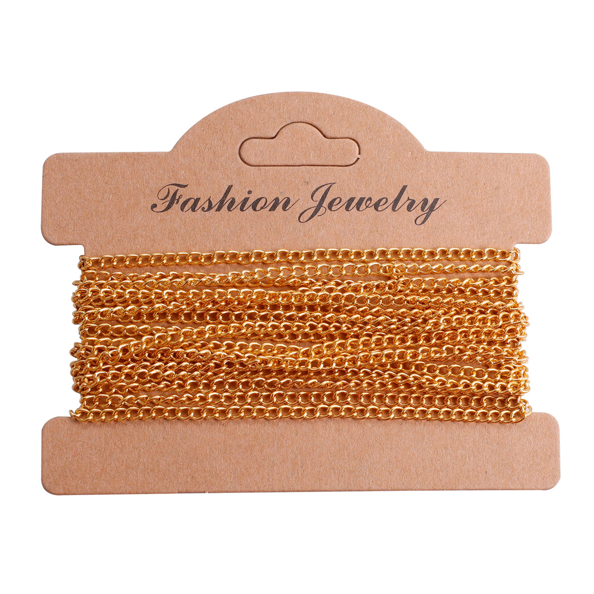 Picture of 2.5mm 3.5mm flat secret chain Handmade DIY jewelry necklace bracelet 3 M chain iron plated 9 colors optional