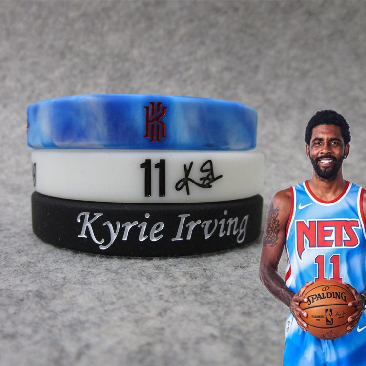 Picture of Basketball star Kobe James Owen signature silicone luminous sports Fat Fat Man thick wrist band bracelet