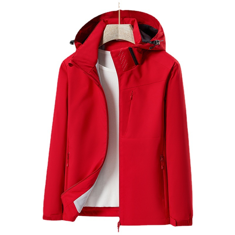 Picture of 2023 Fleece-Lined Cotton Jacket Couple's Style Windproof Waterproof Single-Layer Jacket, Cold-Resistant, Fleece-Lined and Thickened