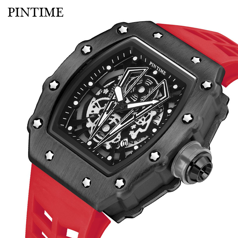 Picture of Pintime Watch Mechanical Style Men's Watch Quartz Richard Barrel-Shaped Niche Men's Watch Drop Shipping Watch