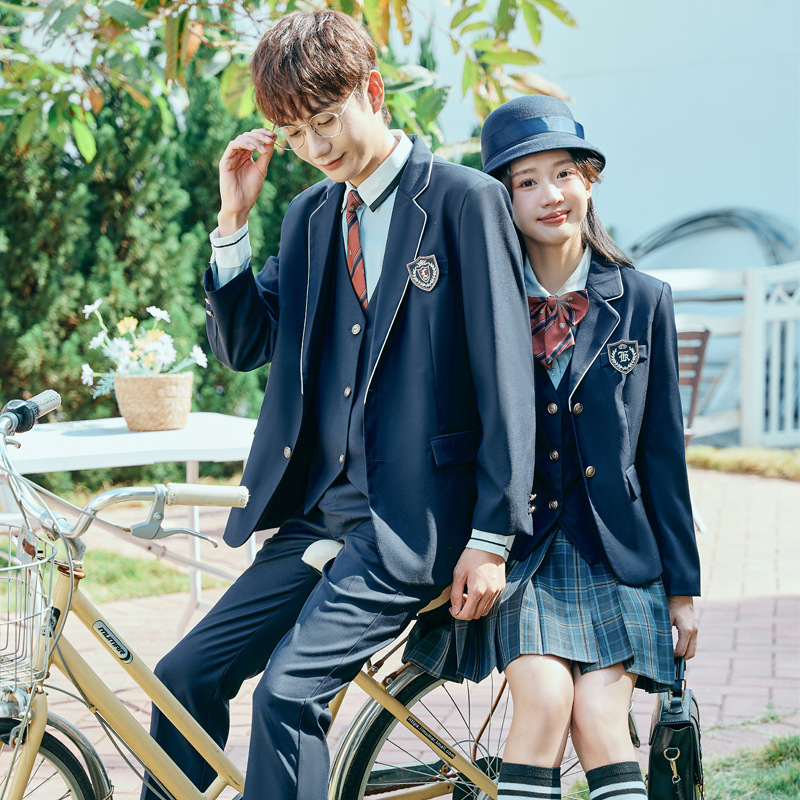 Picture of White shirt student college style female jk uniform suit suit kindergarten teacher campus uniform work clothes British style