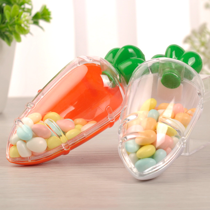 Picture of Creative Carrot Plastic Box Cross-Border Plastic Candy Box Mini Cartoon Candy Box Easter Candy Box