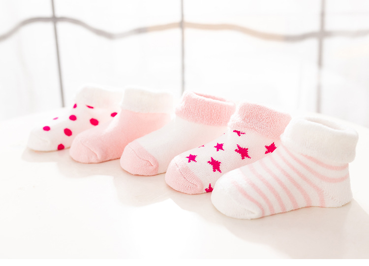 Picture of Baby socks autumn and winter thick terry socks 6-9 months 0-1-3 years old boys and girls baby newborn cotton socks wholesale