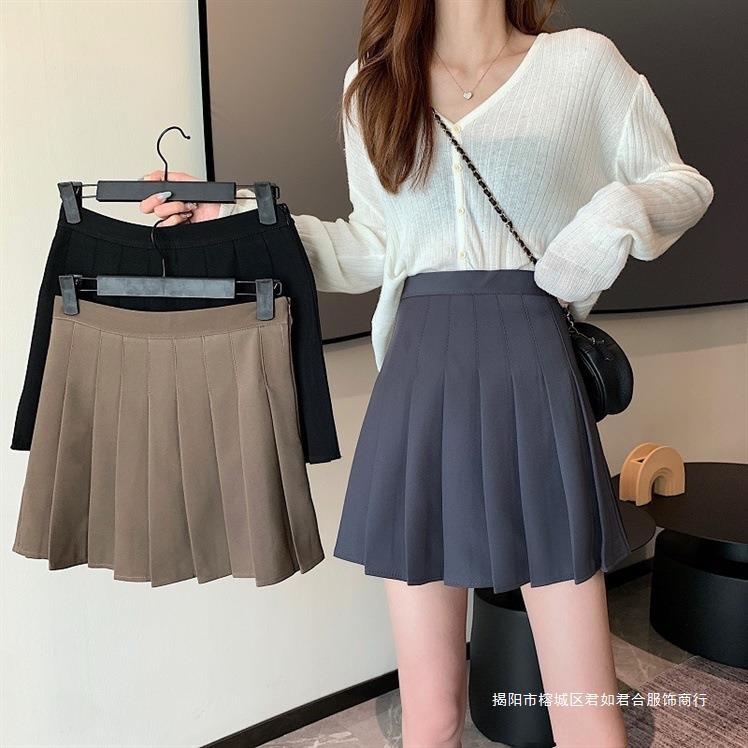 Sweet and Spicy Style Pleated Skirt Women's Spring and Summer Skirt 2023 New Arrival Small A- Line Skirt All-Match JK Short Skirt Autumn