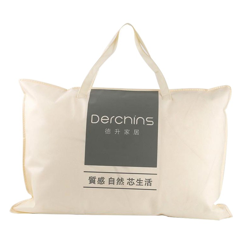 Non-Woven Zipper Bag in Stock Wholesale Pvc Transparent Home Textile Packaging Bag Printed Logo Pillow Core Bag
