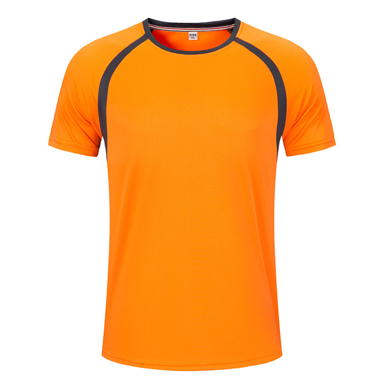 Running Quick-drying Mesh Crewneck T-shirt Group Outdoor Activity Advertising Shirt Custom Stamping Silk Screen LOGO