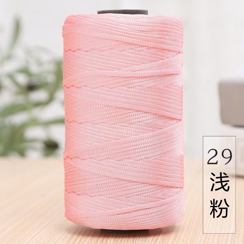 Picture of Spring and Summer peony hand bag crocheted material package ice hemp thread