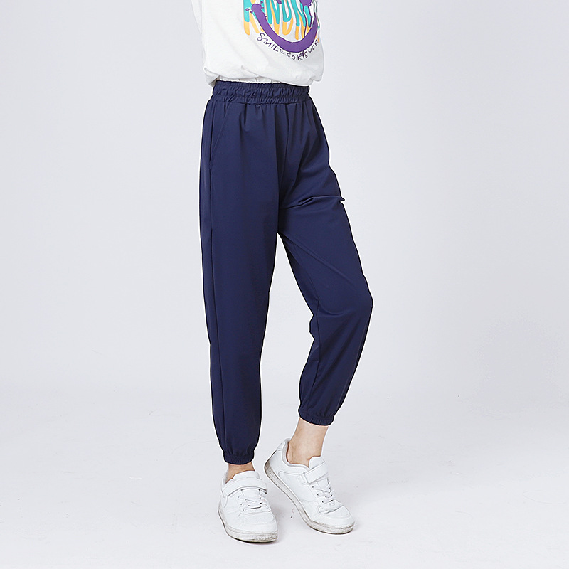 Picture of Summer Korean Style Children's Wear New Children's Sports Trousers Big Children's Quick-drying Ice Silk Breathable Anti-mosquito Pants Girls' Pants