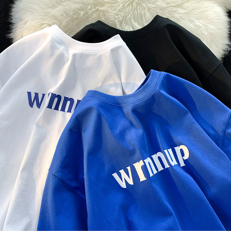 Boys' 2023 New Fashion Brand Short-sleeved T-shirt Pure Cotton Summer Fried Street Children's Korean Loose Summer Jacket Children's Wear