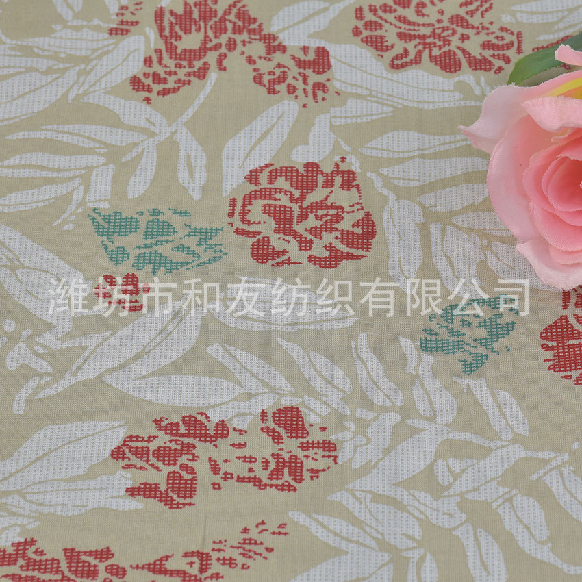 Cotton Printed Cotton Poplin 56*56 60 Women's Dress Fabric C Active Printed Shirt Cloth