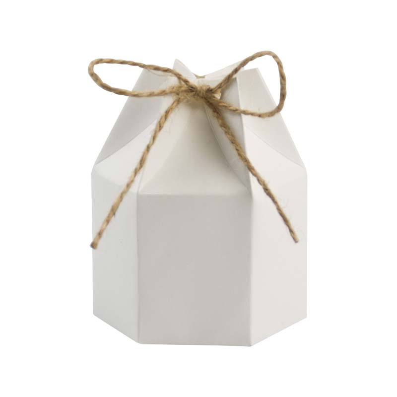 Picture of European New Kraft paper packaging box hexagonal Kraft paper candy box yurt carton gift box spot