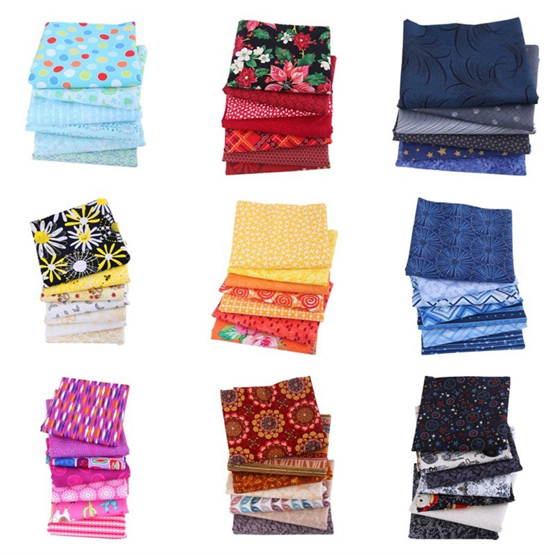 Korea Imported Pure Cotton Plain Pattern Manual DIY Teaching Cloth Cotton Cloth Small Cloth Head Cloth Set