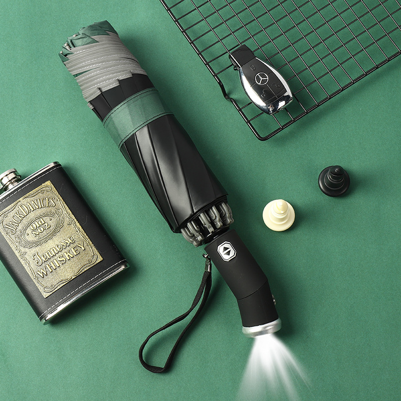 Picture of Fully Automatic Foldableing High-End Umbrella for Women, High-End, Sunny and Rainy Dual-Use Umbrella, Reverse Umbrella That Can Be Rotated with Logo