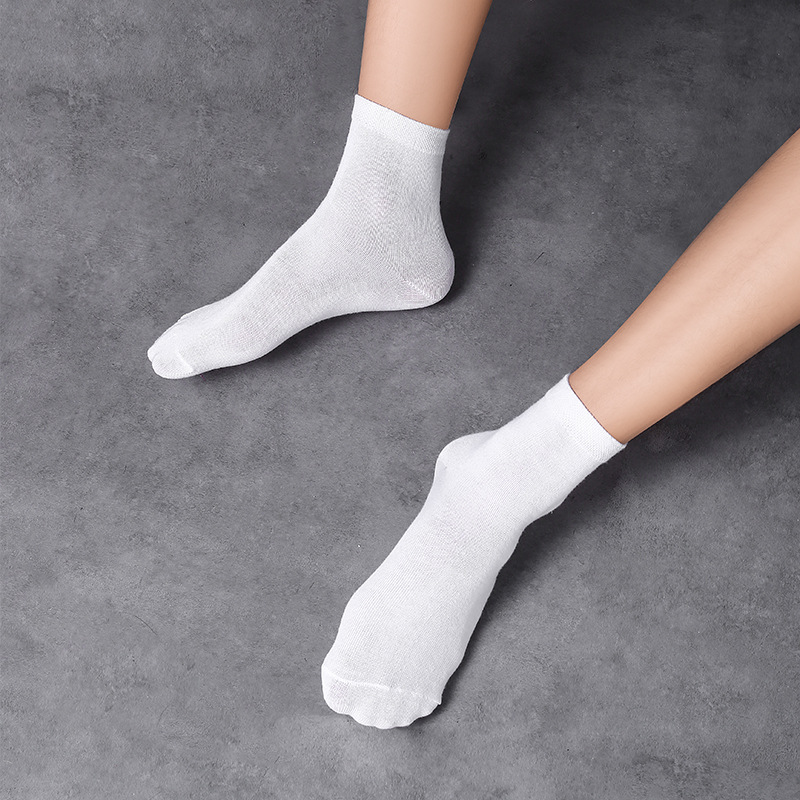 Picture of Men's Socks, Autumn and Winter Mid-Calf Socks, Sports Cotton Socks, Solid Color Street Stall Business Stockings, Gifts, Individually Packaged
