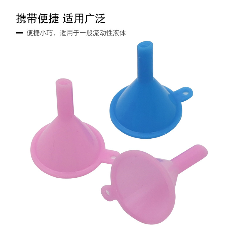 Picture of Plastic Mini Funnel for Dispensing Ice Balls, Adding Water, Pouring Seasoning, Filling Cosmetics, Clearing Oil, Portable Tool