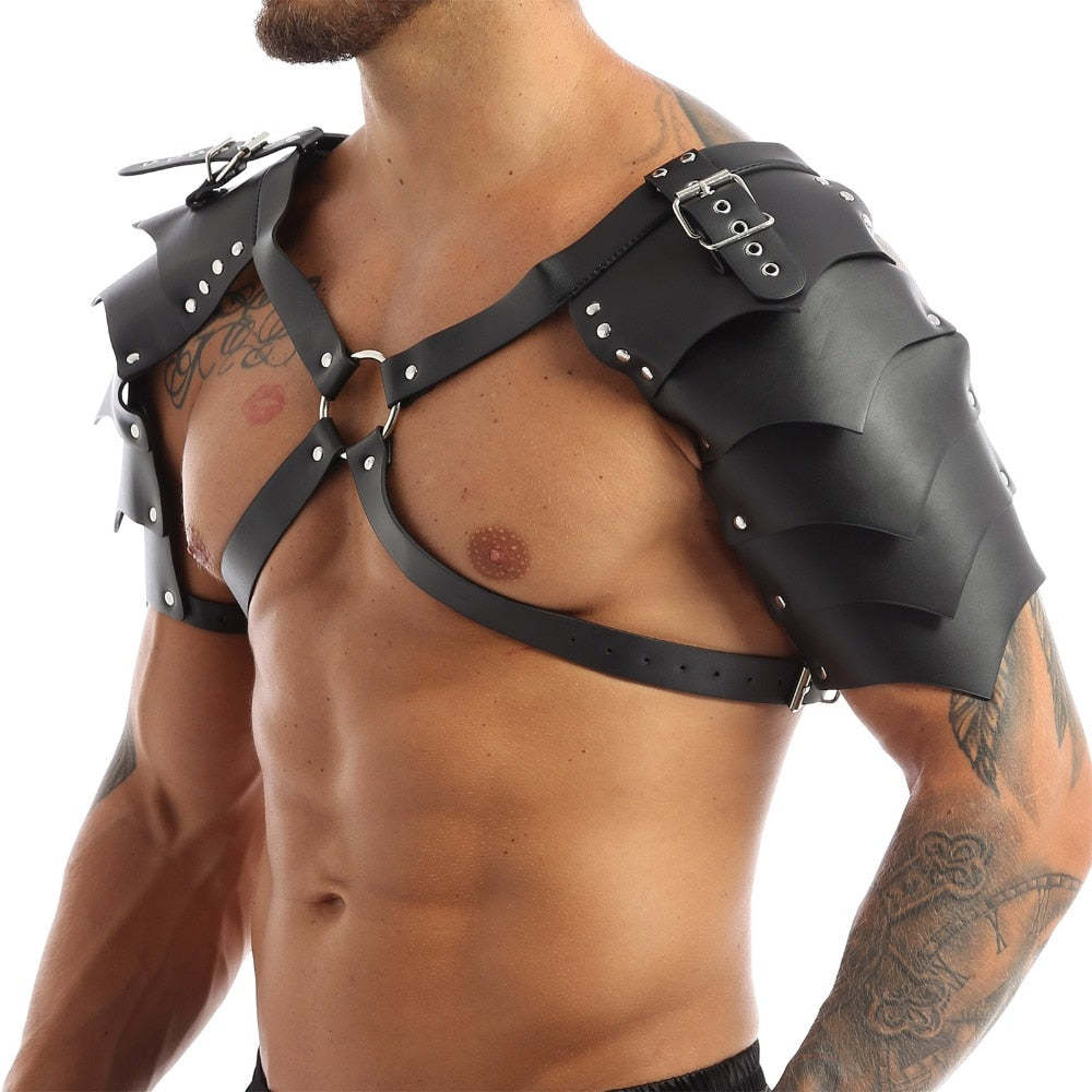 Picture of European Medieval Viking Men's Shoulder Armor Strap COSPLAY Halloween Carnival Playing Props
