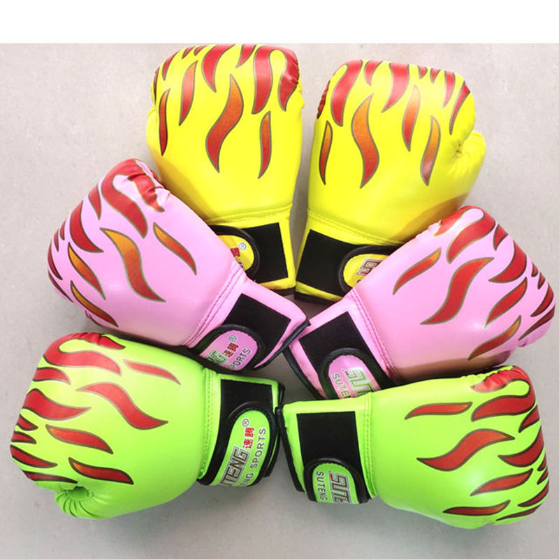Picture of Sagittarius Color Flame Children's Gloves Sanda Fighting Children's Sandbags Boxing Gloves Sponge Foam Molded Liner