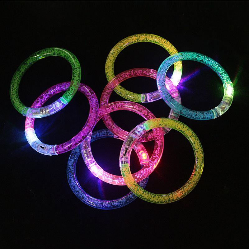 Picture of Acrylic flash bracelet electronic LED luminous bracelet bubble bracelet stall hot selling luminous toys wholesale
