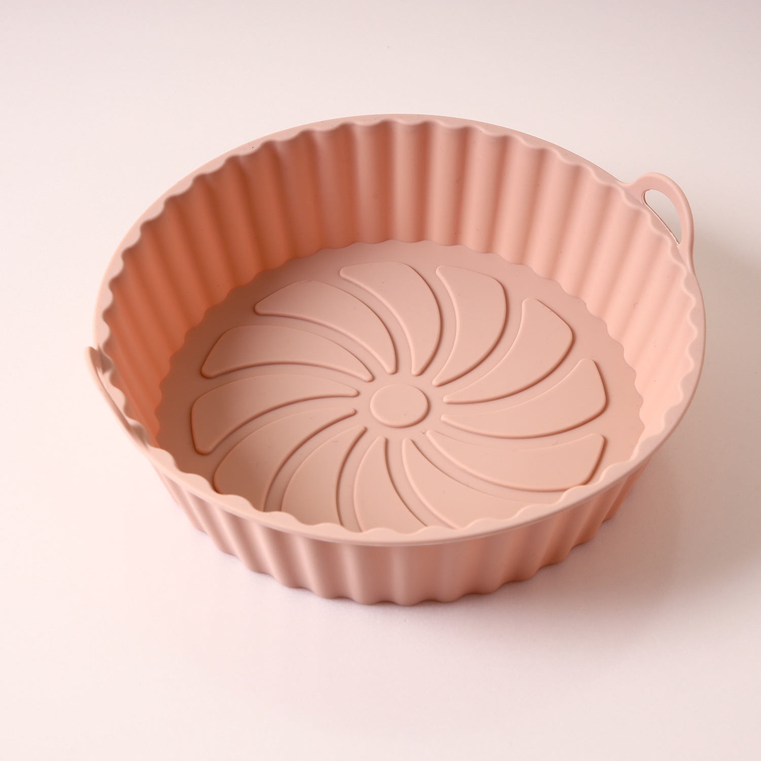 Picture of High temperature resistant folding silicone air fryer basket baking tray inner basket silicone pot air fryer