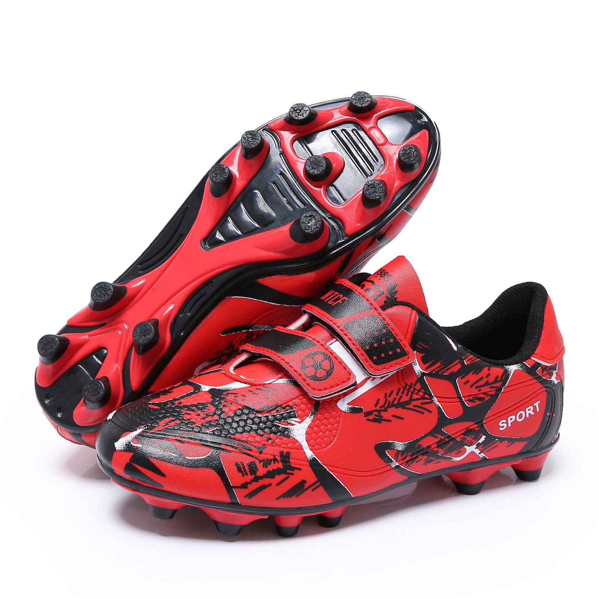 Picture of New Spring and Summer Velcro Football Shoes, Fashionable Long Spike Sports Shoes, Low-Top Children's Sports Shoes, Running Shoes