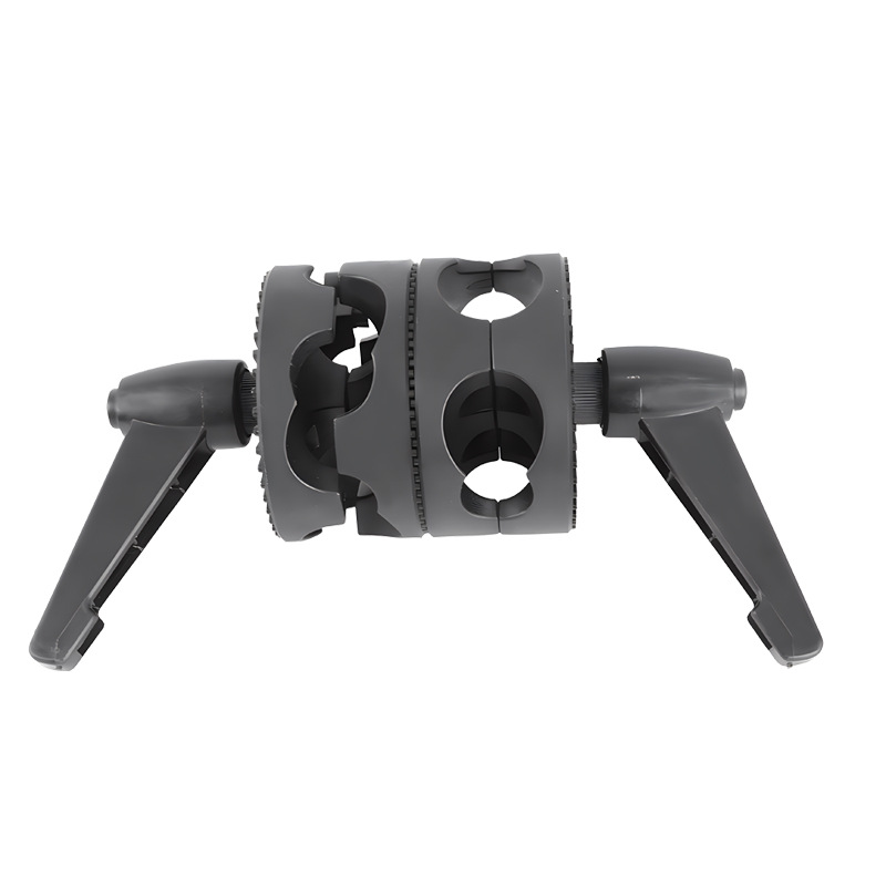 Picture of Multifunctional round cake clamp single and double axis universal wheel studio photography two-way transfer wheel ceiling lamp frame cross arm clamping turntable