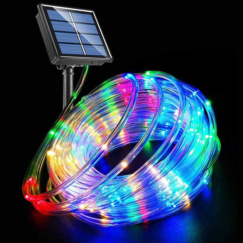Amazon Led Solar Copper Wire Tube Light Outdoor Rainbow Tube Christmas Holiday Light Courtyard Decorative Light Lantern