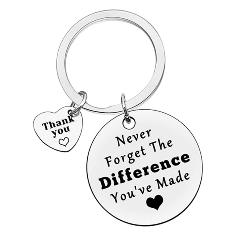 Amazon New Never Forget The Difference thanks stainless steel keychain