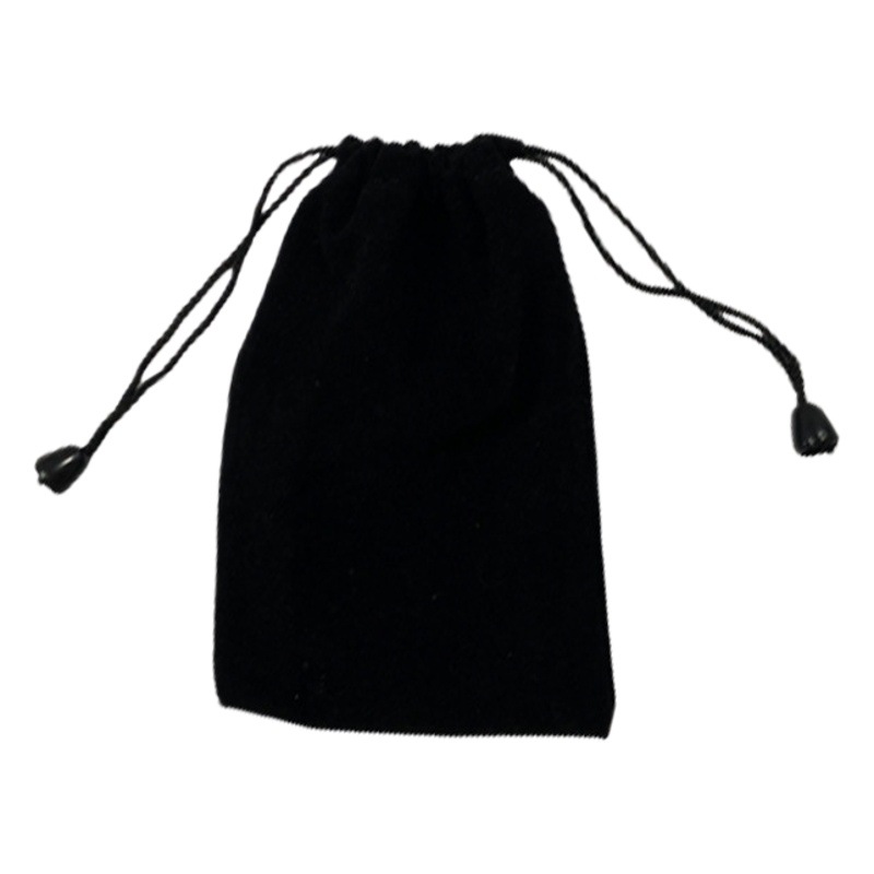 Manufacturer Wholesale 7*11 Black Velvet Bag Jewelry Bag Digital Product Drawstring Packaging Bag