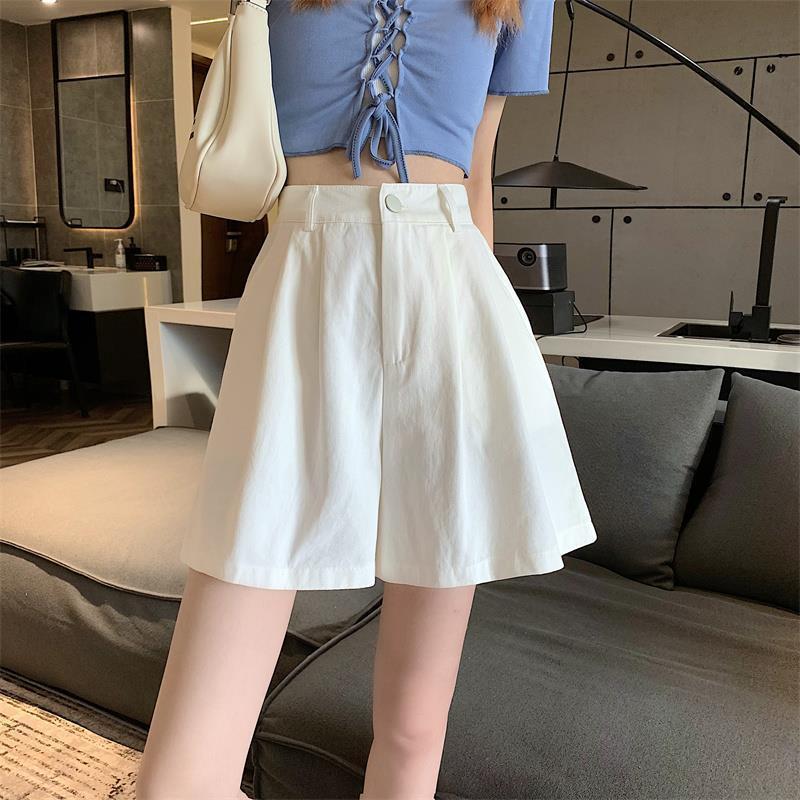 plus size chubby girl Shorts Women's Thin 2023 Summer High Waist Loose Slimming A- Shaped Wide-Leg Short Casual Hot Pants