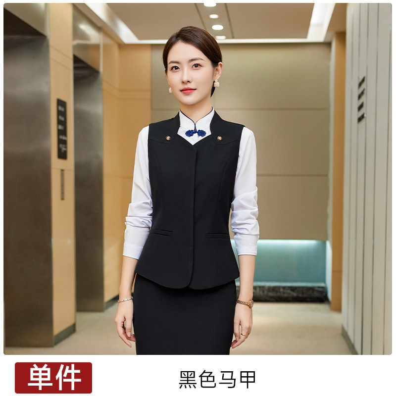 Picture of Professional vest suit female customer service Foreman tooling new fashion stewardess uniform hotel front desk work clothes customized
