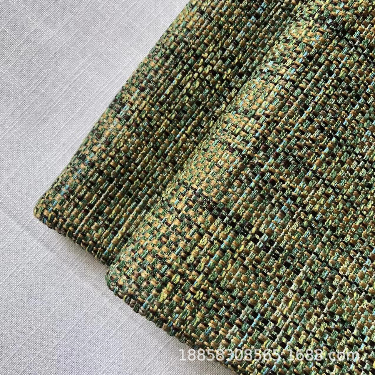 Thickening Thickening Quality Gradient Special Yarn Imitation Linen Sofa Decorative Cloth Yarn-dyed Imitation Hand-woven Natural Style