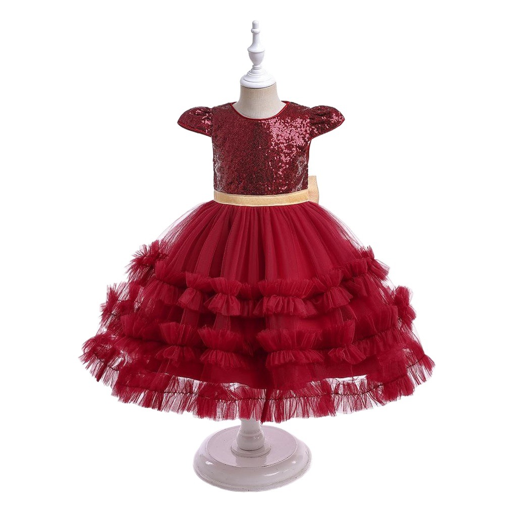 New girls' dress children gress children's wedding dress Princess pettiskirt cross-border exclusive for in stock