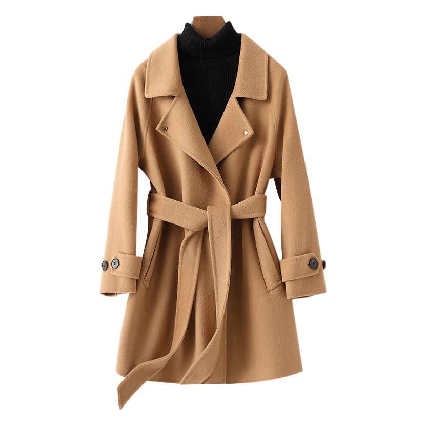 Double-Sided Cashmere Outwear for Women 2025 Autumn and Winter New Style Small Short Cape Woolen Outwear for Women High-End Wholesale