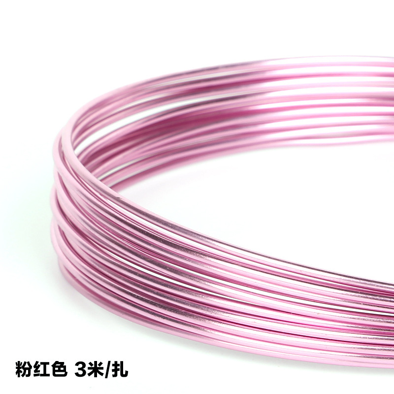 Picture of Wholesale 1mm-2.5mm oxidized colored aluminum wire DIY handmade material soft aluminum wire bicycle crafts ornaments