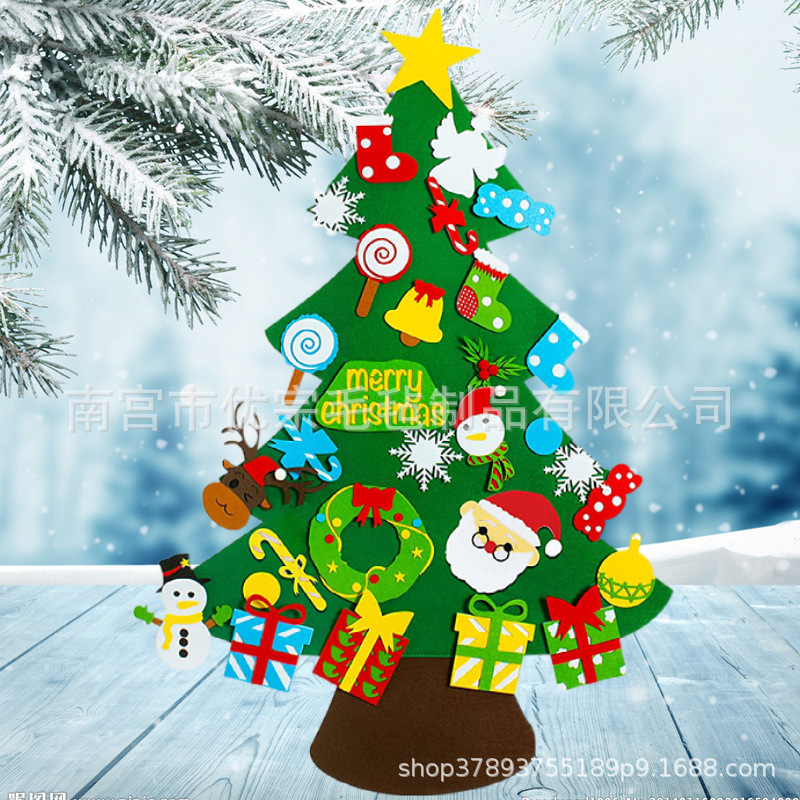 Picture of In stock cross-border felt Christmas tree three-dimensional diy Christmas tree splicing Christmas tree New Christmas decorations