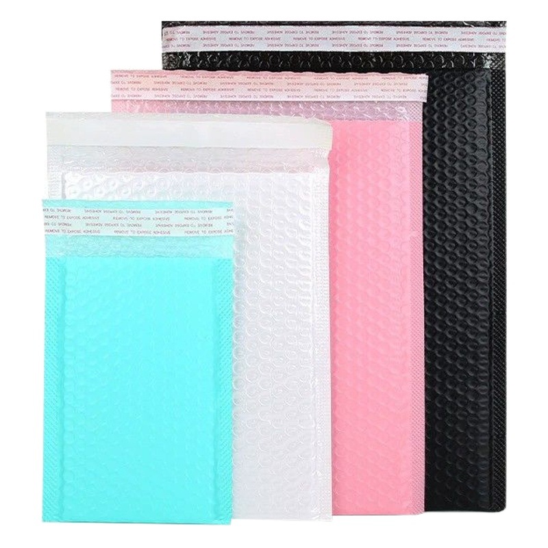 Black Co-extruded Film Long Express Bag Logistics Garment Bag Pink Express Bag White Pearl Film Bubble Bag