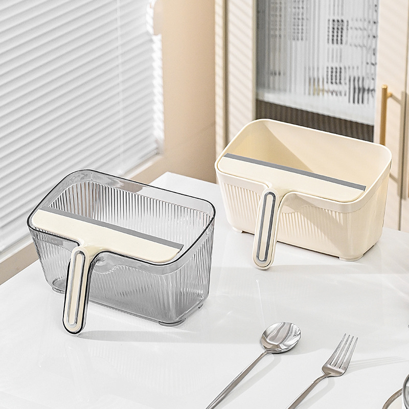 Picture of Creative mini cleaning suit with scraper kitchen countertop wiper multifunctional desktop trash can cleaning suit