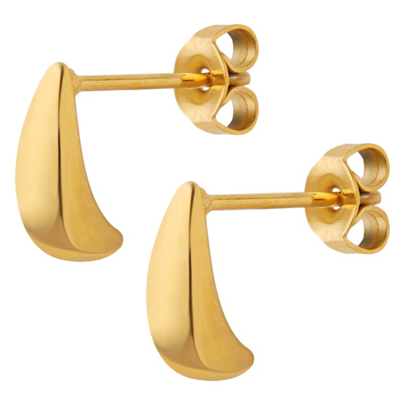 Simple All-Match Ins Style Mini Small Water Drop Elegant Earrings Niche Design Fashionable Small Creative Ear Jewelry
