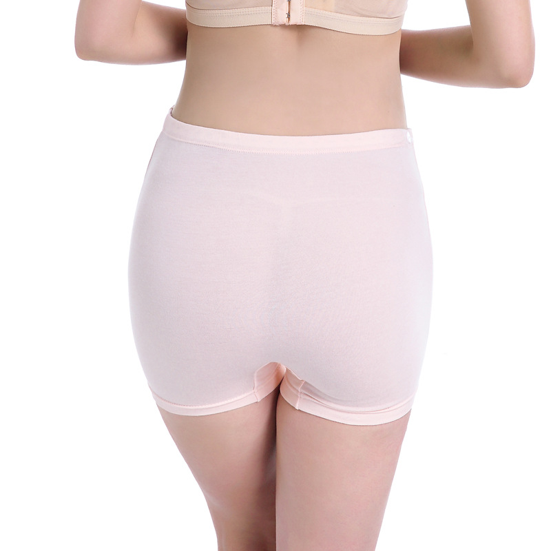 Picture of Pregnant Women's High Waist Bark Belly-supporting Boxer Underwear High Waist Large Size Adjustable Pregnant Women's Safety Pants Boxer Pants for Women