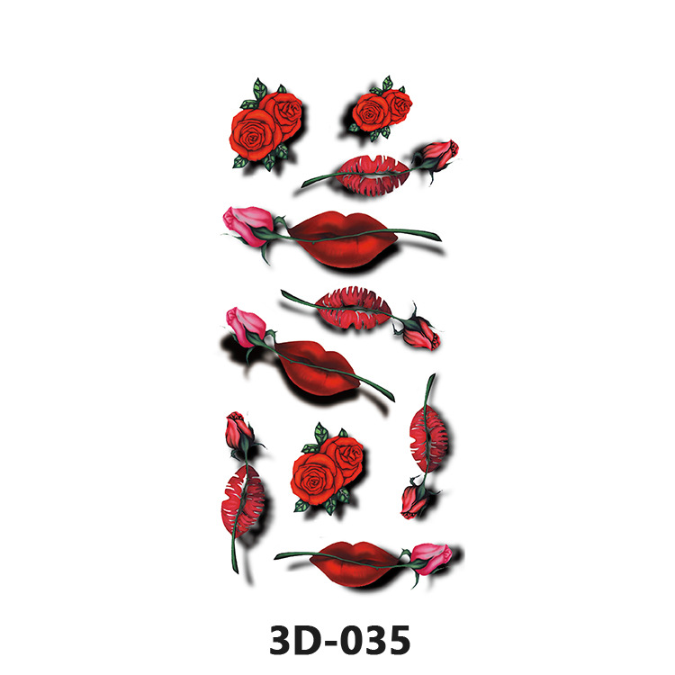 Picture of Spot Wholesale 3D Butterfly Waterproof Sweat Female Stereo Artificial Creative Temporary Stickers European and American Cross-Border Butterfly Tattoo Stickers