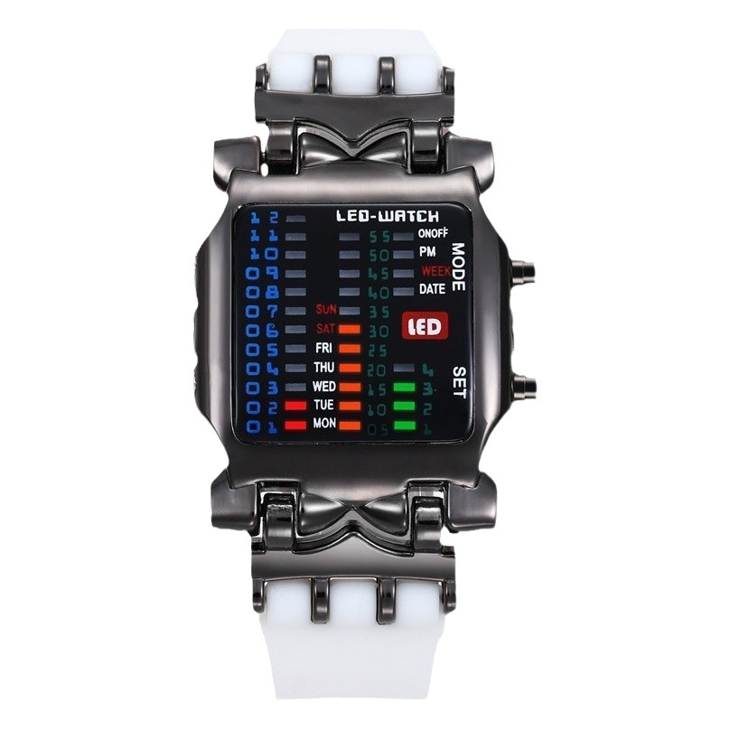 New foreign trade e-commerce hot selling binary LED electronic watch creative crab student LED watch in stock wholesale
