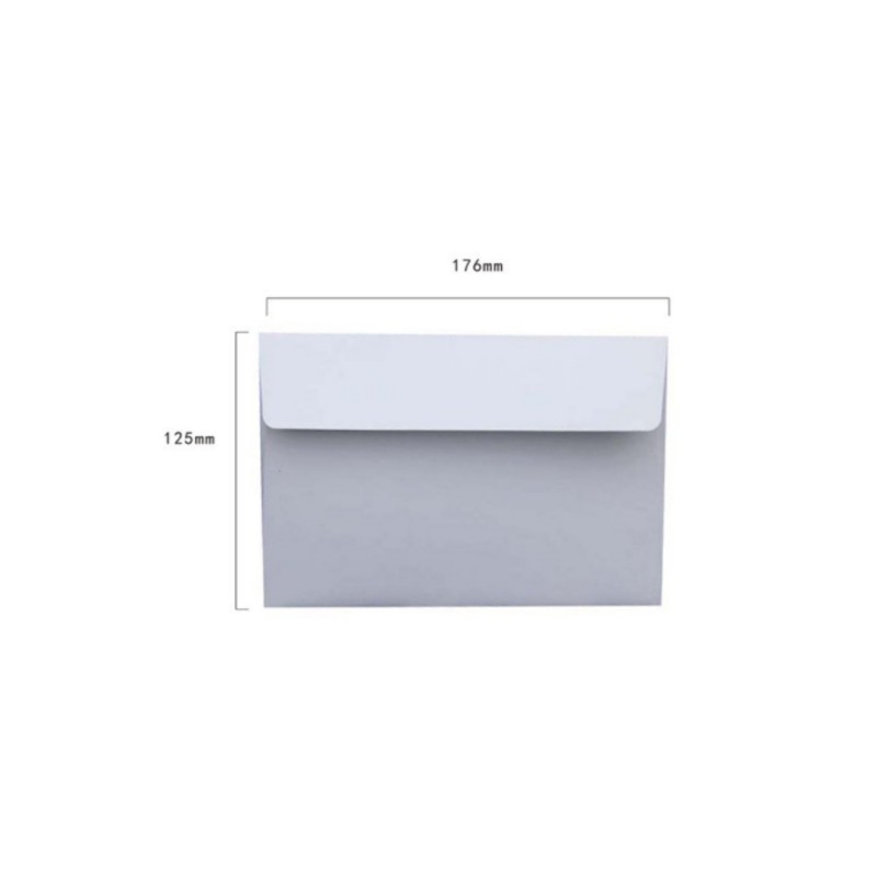 Picture of White Greeting Card Invitation Letter Wedding Invitation Envelope Thickened Plain Color Retro Western Style Invitation Card Kraft Paper Envelope Bag