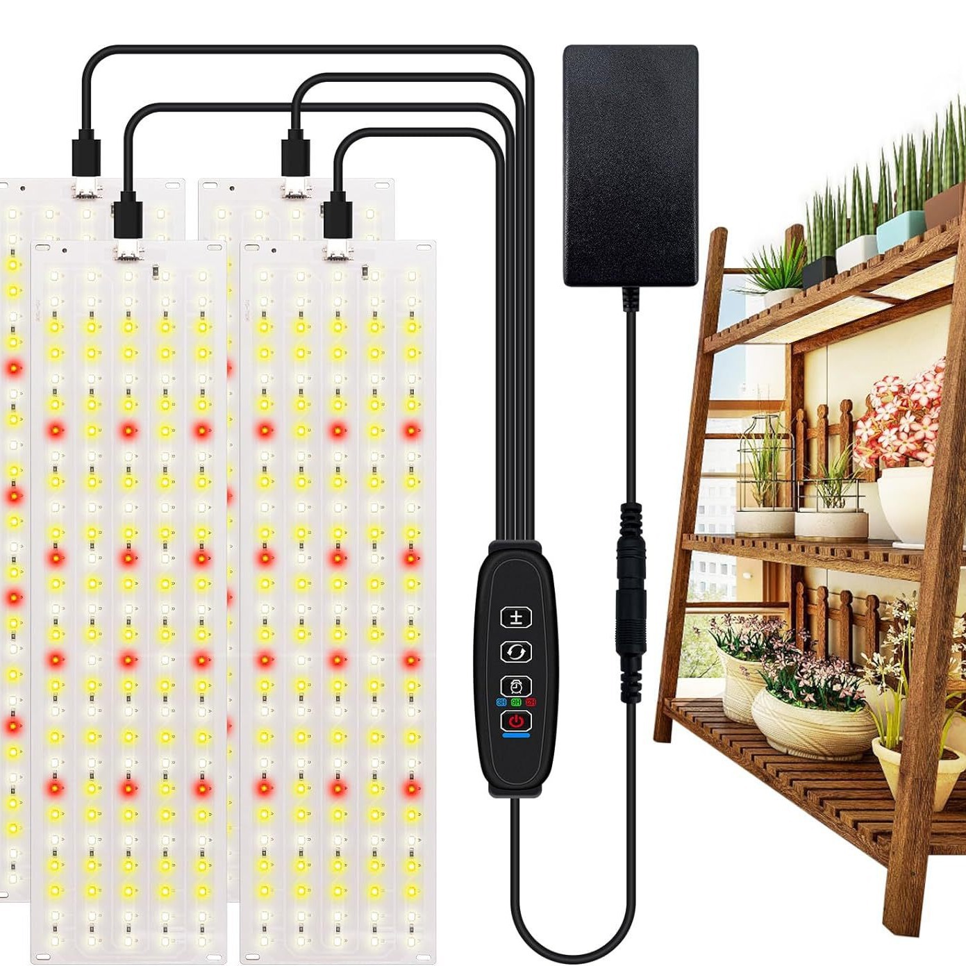 Led Plant Growth Supplementary Light Seedling Indoor Planting Full Spectrum Led Panel Light