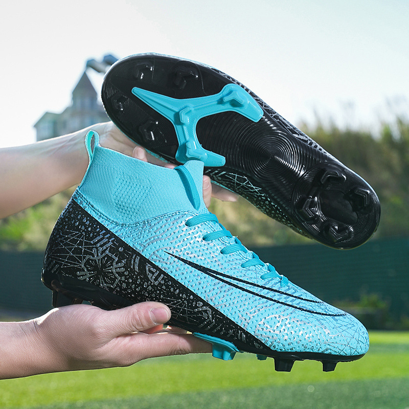 Picture of Football Shoes Children's Training Special Assassin Ronaldo Summer Breathable Non-slip Competition sneaker High-top AG Spike TF