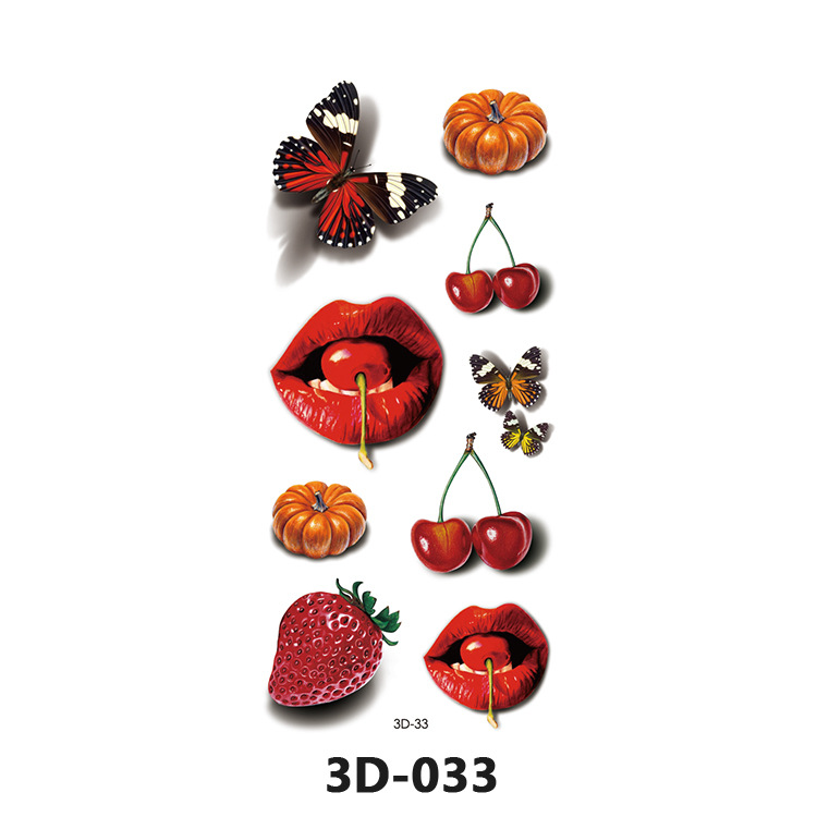 Picture of Spot Wholesale 3D Butterfly Waterproof Sweat Female Stereo Artificial Creative Temporary Stickers European and American Cross-Border Butterfly Tattoo Stickers