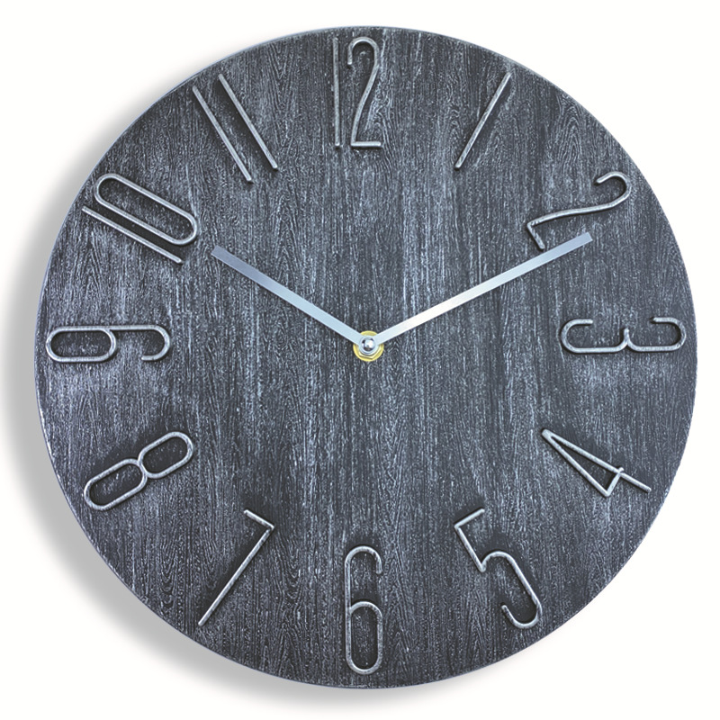 Picture of 30cm Clock Wall Clock Living Room Clock Wall Hanging Watch Quartz Clock Wall Hanging Creative Silent Wall Clock