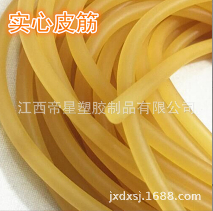 Dixing 5mm latex solid rubber band 5.0mm thick 6 times stretch high elastic slingshot rubber band manufacturer