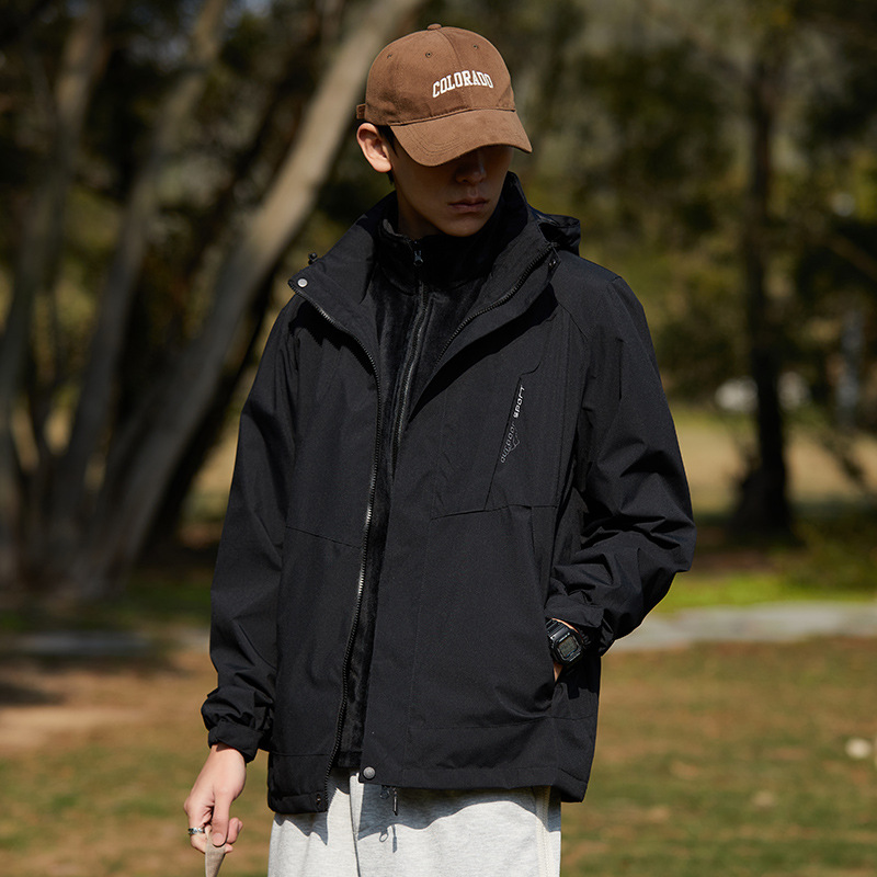 Picture of Outdoor assault clothing three-in-one women's windproof water-splashing lovers single-layer thin mountaineering jacket men's wholesale