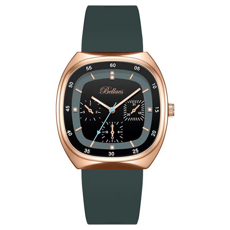 On behalf of the hair fashion generous watch silicone tape wrist watch three pin quartz watch women live explosion waterproof ladies watch